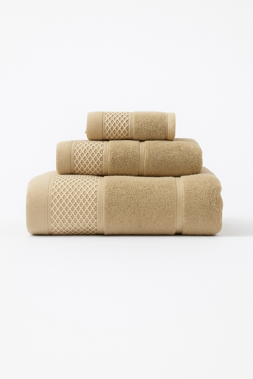 serviette de bain lot coton epais absorbant uni