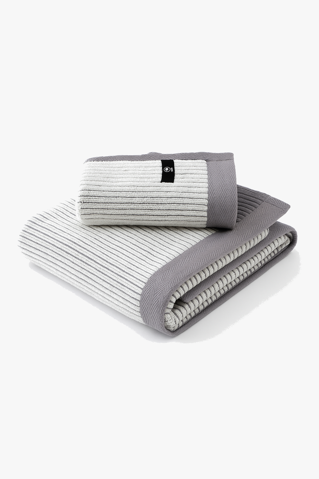 serviette de bain lot deux coton rayé rapide