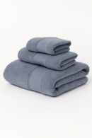 serviette de bain set coton doux absorbant uni