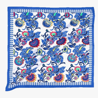 Serviette de table coton brodé fleurs lot dix