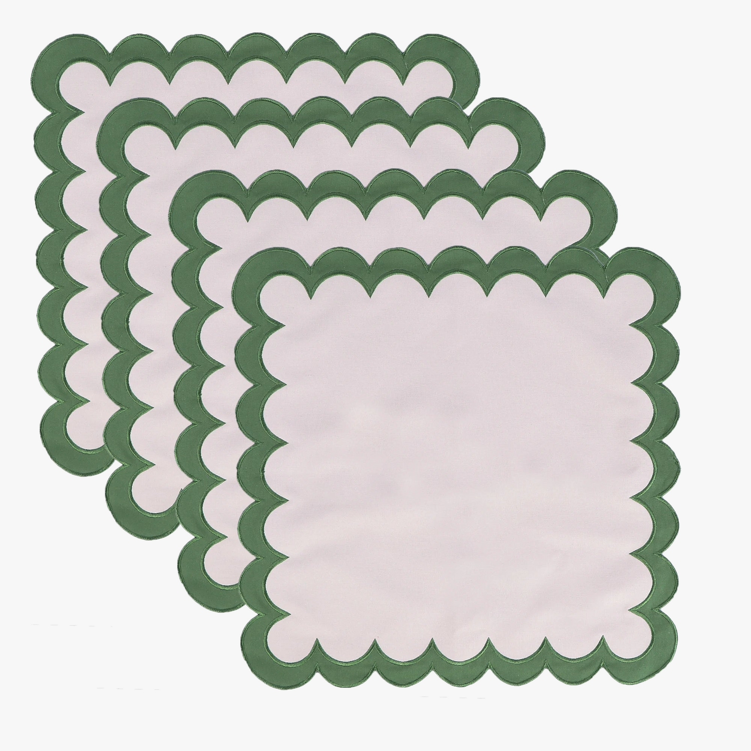 Serviette de table coton lin style naturel lot 4