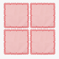 Serviette de table coton lin style rustique receptions