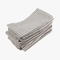Serviette de table lot 12 lin coton style europe