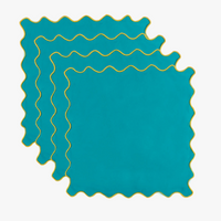 Serviette de table lot 4 coton lin style washa