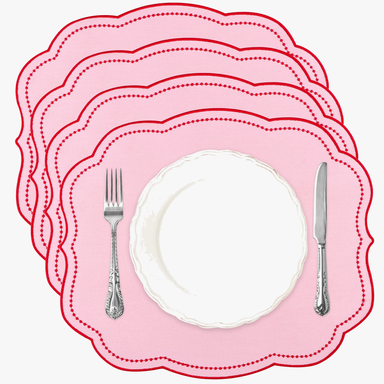 Serviette de table lot 4 coton washé réutilisable