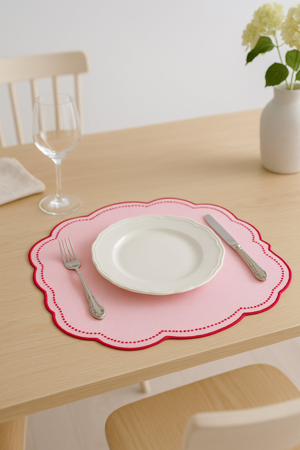 Set de table 4 pièces coquille saint jacques - vue 2 sur 2