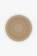 Set de table bohème tressé bambou pompons jute