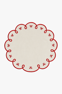 Set de table brodé style traditionnel isolant lavable