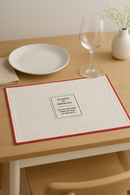 Set de table coton brodé style rétro pastoral