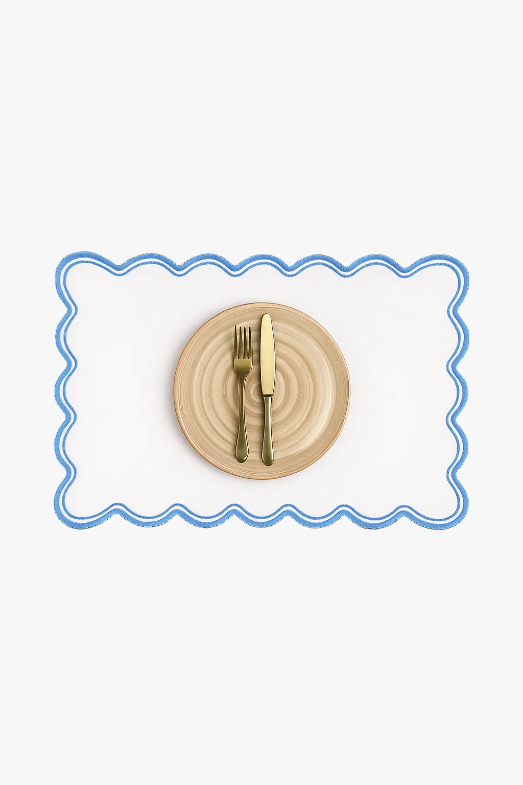 Set de table coton lin motif coquillage festif