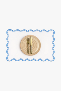 Set de table coton lin motif coquillage festif