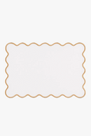 Set de table coton lin motif coquillage marin