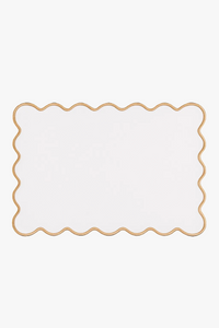 Set de table coton lin motif coquillage marin