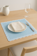 Set de table coton lin motif coquillage marin