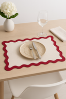 Set de table coton lin motif coquille marin
