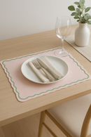 set de table coton lin motif saint jacques festif