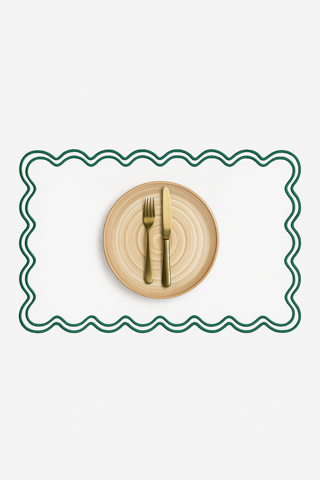 Set de table coton motif coquille saint jacques