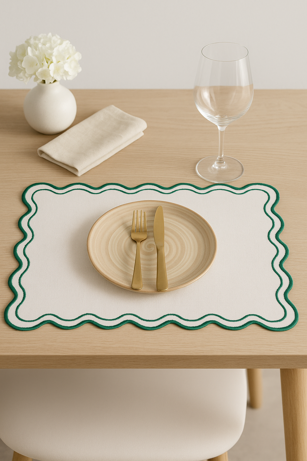 Set de table coton motif coquille saint jacques - vue 2 sur 2