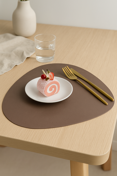 Set de table cuir pu imperméable facile entretien - vue 2 sur 2