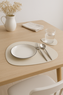Set de table dessous de verre cuir pu