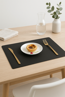 Set de table double face pu antiderapant lavable