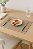 Set de table double face pu texturé antidérapant