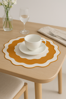 Set de table en lin brodé lavable classique