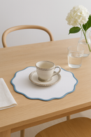 Set de table en lin brodé lavable fête