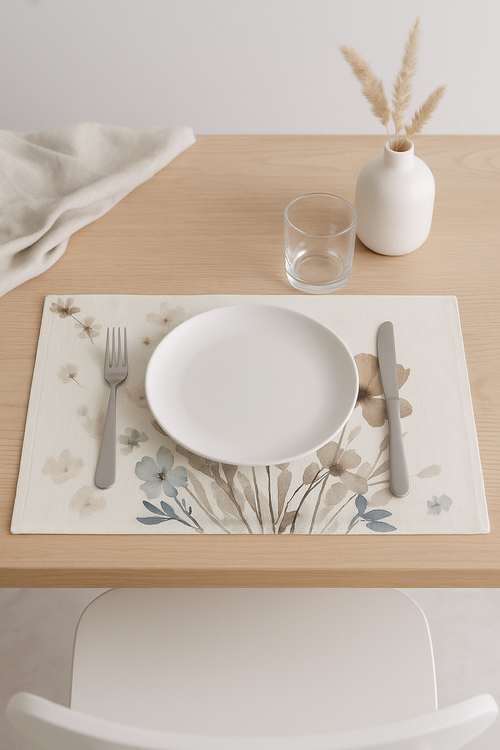 Set de table floral style bohème isolant thermique - vue 2 sur 2