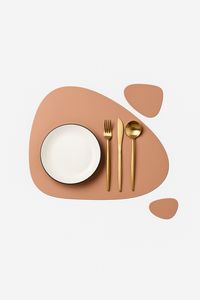 Set de table lavable motif feuille style moderne