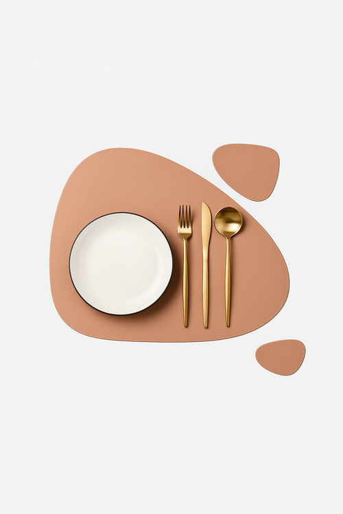 Set de table lavable motif feuille style moderne