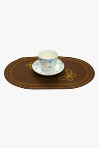 Set de table lin brodé style classique lavable