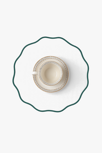 Set de table lin brodé style classique lot