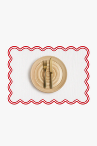 Set de table motif saint jacques coton lin