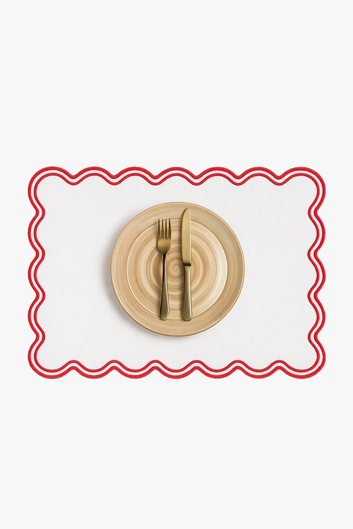 Set de table motif saint jacques coton lin