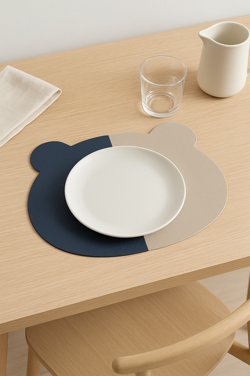 Set de table ours mignon pvc style japonais maison cuisine - vue 2 sur 2