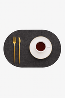Set de table ovale imitation cuir antidérapant cuisine