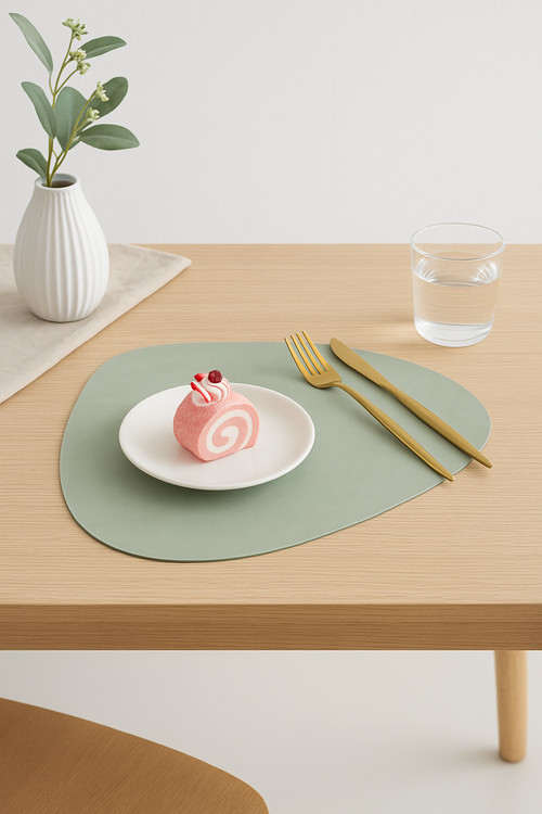 Set de table pu antidérapant double face nordique - vue 2 sur 2