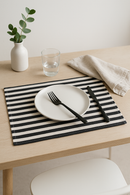 Set de table rayures carreaux style campagne chic
