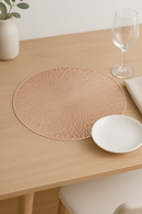 Set de table rond creux pvc isolant antiderapant