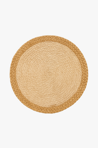 Set de table rond tressé jacinthe style bohème