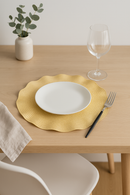 Set de table rond tressé ondulé style moderne