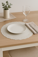 Set de table silicone antidérapant motif feuille lavable
