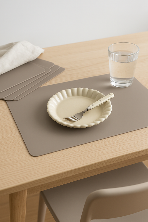 Set de table silicone antidérapant résistant chaleur cuisine - vue 2 sur 2