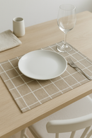 Set de table tissu prairie chic rayures carreaux