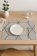 Set de table tissu rayures carreaux style prairie chic