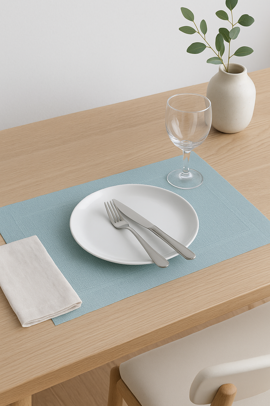 Set de table vinyle tissé antidérapant lavable - vue 2 sur 2