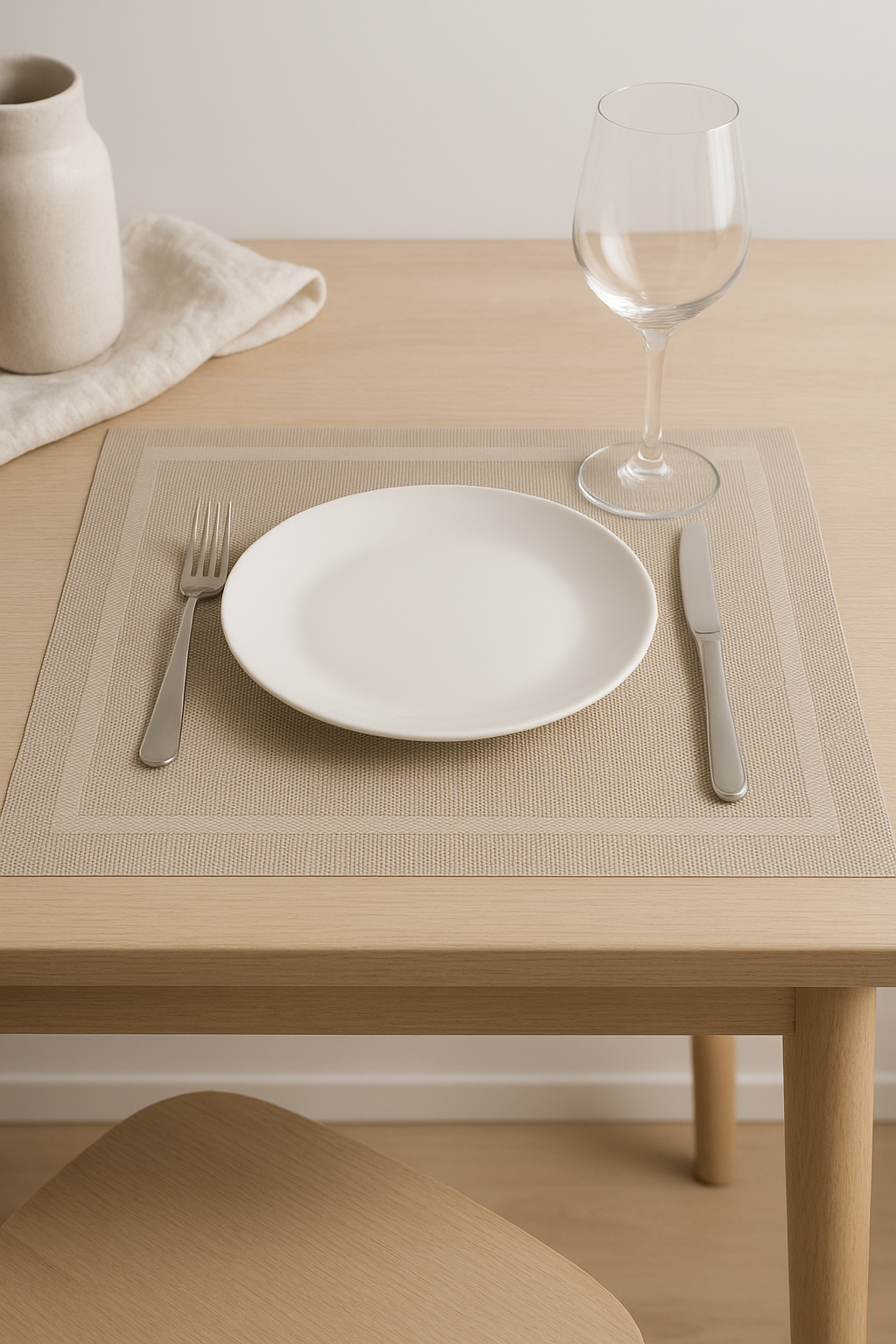 Set de table vinyle tissé antidérapant lavable lot - vue 2 sur 2
