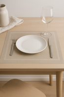 Set de table vinyle tissé antidérapant lavable lot