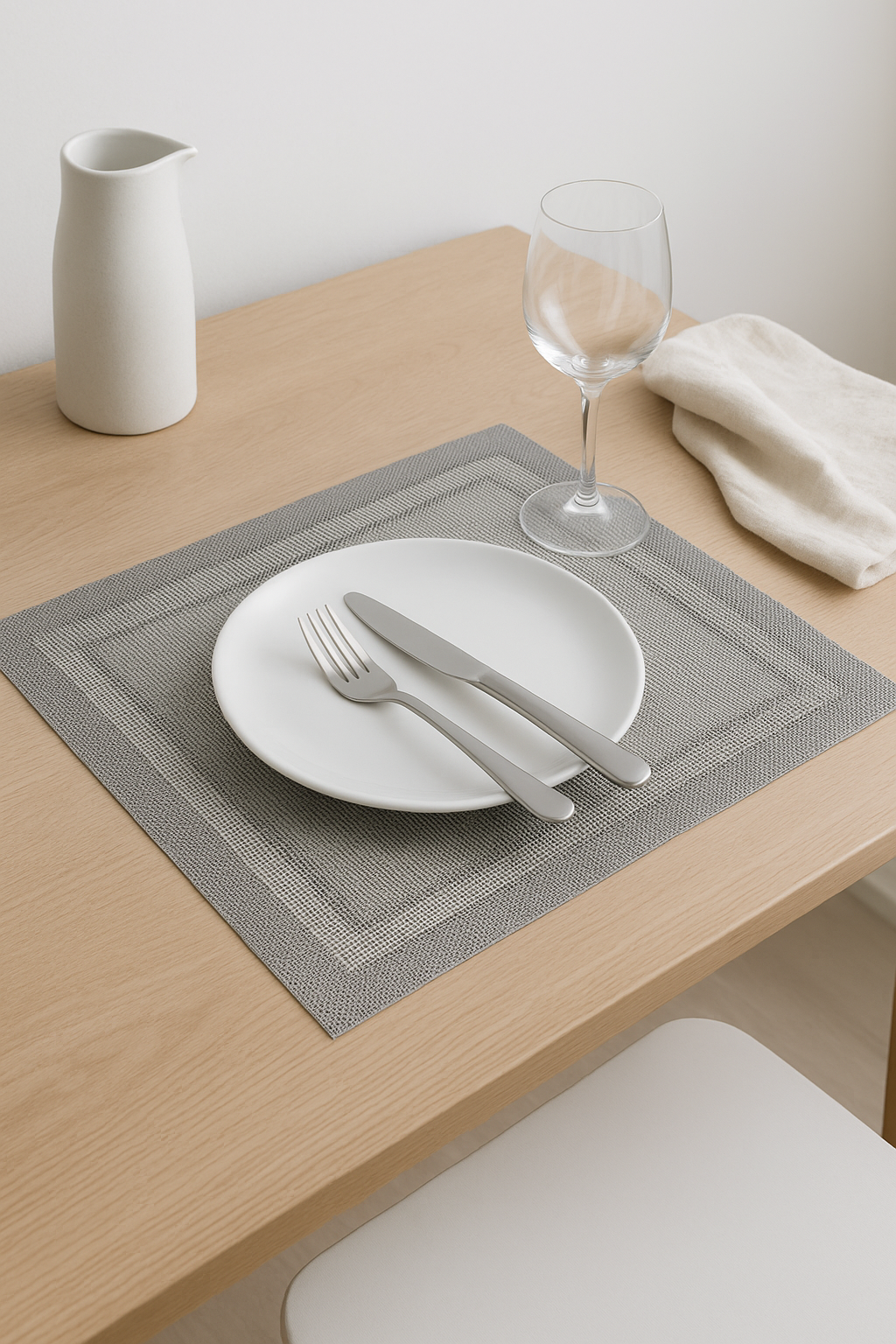 Set de table vinyle tissé antidérapant résistant chaleur - vue 2 sur 2
